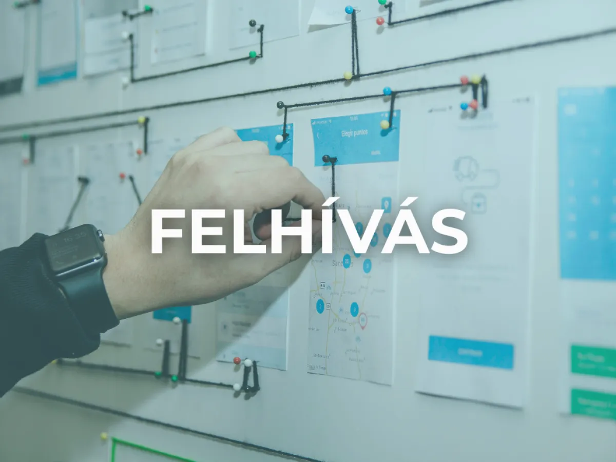 Gondolattérkép "Felhívás" felirattal