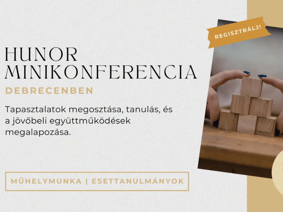 építőkockákból kis piramis, rajta kéz, mellette szöveg