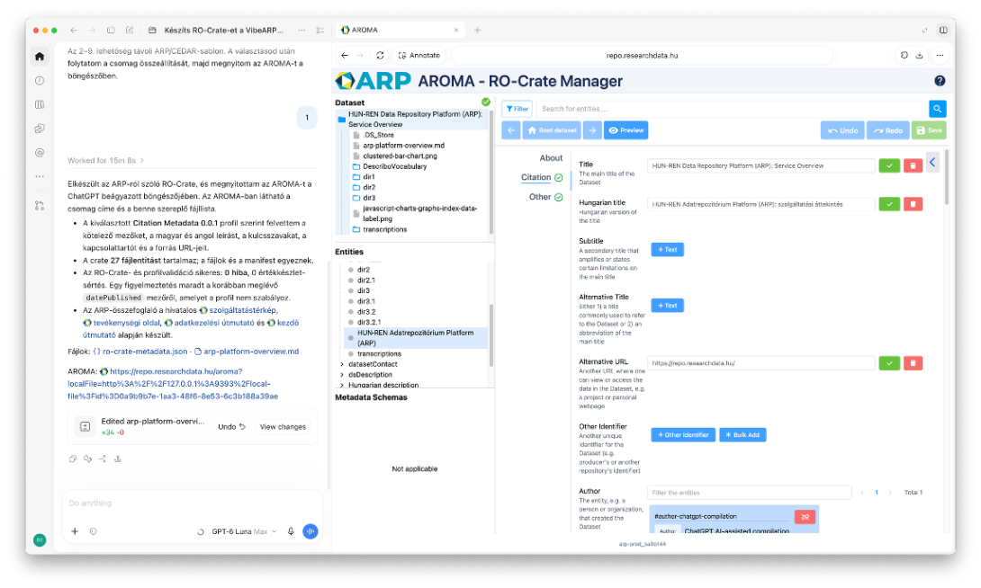 VibeARP in Codex desktop